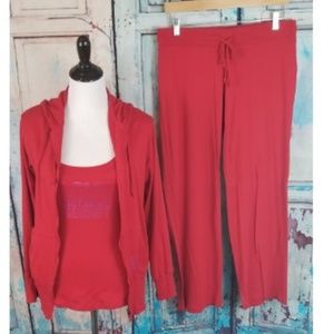Victoria's Secret 3 piece Tank Sweats Jacket